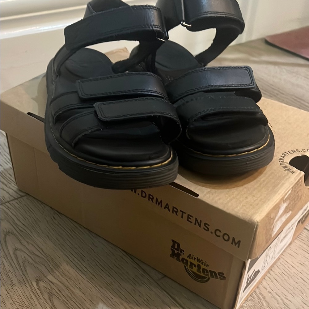 Dr. Martens Black Sandals